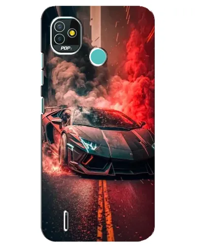 Чехол для TECNO Pop 5 (BD2p) с картинкой «Lamborghini красный дым» Чехол для TECNO Pop 5 (BD2p) с картинкой «Lamborghini красный дым»