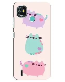 Чохол для TECNO Pop 5 (BD2p) з картинкою «Pusheen тріо» Чохол для TECNO Pop 5 (BD2p) з картинкою «Pusheen тріо»