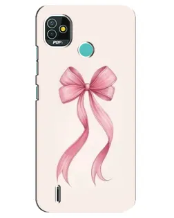 Чехол для TECNO Pop 5 (BD2p) с картинкой «Розовый бант»