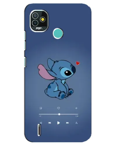 Чехол для TECNO Pop 5 (BD2p) с картинкой «Музыкальный Stitch»
