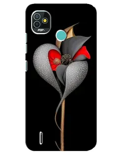 Чохол для TECNO Pop 5 (BD2p) з картинкою «Срібна фантазійна квітка» Чохол для TECNO Pop 5 (BD2p) з картинкою «Срібна фантазійна квітка»