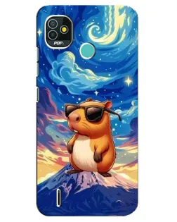 Чохол для TECNO Pop 5 (BD2p) з картинкою «Капібара Ван Гога»