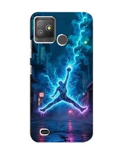 Чохол для TECNO Pop 5 GO з картинкою «Jordan Gold Jumpman»
