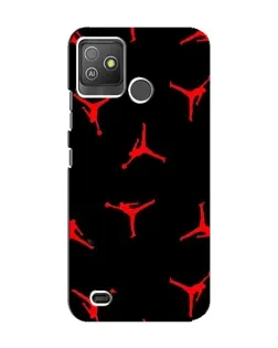 Чохол для TECNO Pop 5 GO з картинкою «Jordan Red Pattern»