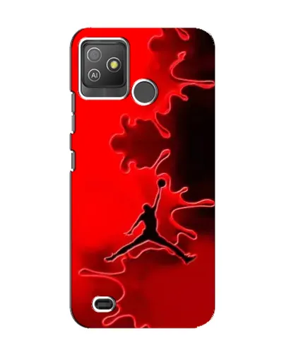 Чехол для TECNO Pop 5 GO с картинкой «Jordan Red Smoke»