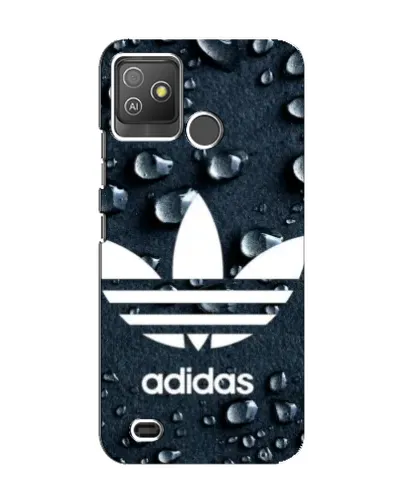 Чехол для TECNO Pop 5 GO с картинкой «Adidas Trefoil Blue»