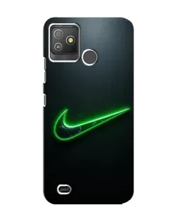 Чохол для TECNO Pop 5 GO з картинкою «Неоновий контур Nike»