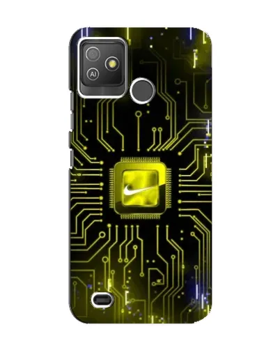Чехол для TECNO Pop 5 GO с картинкой «Nike — золотая искра» Чехол для TECNO Pop 5 GO с картинкой «Nike — золотая искра»