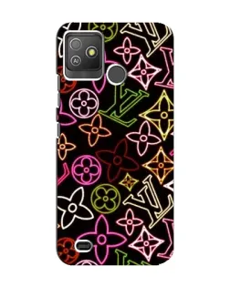 Чохол для TECNO Pop 5 GO з картинкою «Неоновий мікс Nike»