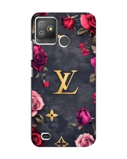 Чохол для TECNO Pop 5 GO з картинкою «Квітковий Louis Vuitton»