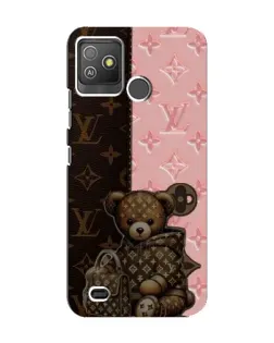 Чохол для TECNO Pop 5 GO з картинкою «Ведмедик у стилі LV»