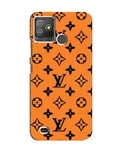 Чохол для TECNO Pop 5 GO з картинкою «Помаранчевий стиль LV»