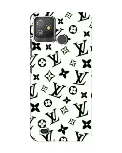 Чохол для TECNO Pop 5 GO з картинкою «Монохромний хаос LV»