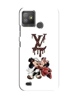 Чохол для TECNO Pop 5 GO з картинкою «LV та Міккі Маус»