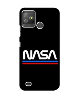 Чохол для TECNO Pop 5 GO з картинкою «NASA — класика Red Blue»