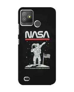 Чохол для TECNO Pop 5 GO з картинкою «NASA — крокуємо по Місяцю»