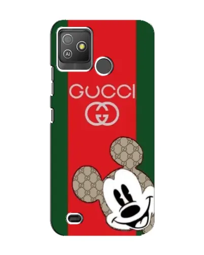 Чехол для TECNO Pop 5 GO с картинкой «Gucci — полосы и Микки»