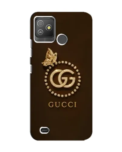 Чехол для TECNO Pop 5 GO с картинкой «Gucci — золотая бабочка»