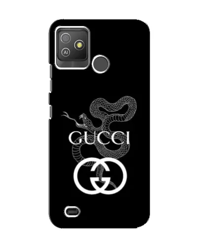 Чехол для TECNO Pop 5 GO с картинкой «Gucci — серебряная змея»