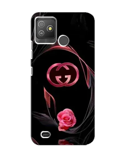 Чехол для TECNO Pop 5 GO с картинкой «Gucci — неоновая роза»