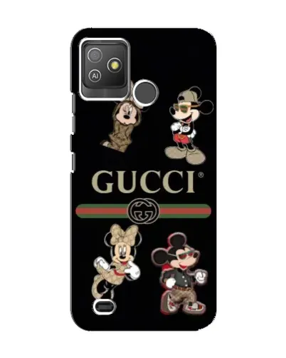 Чехол для TECNO Pop 5 GO с картинкой «Gucci — герои Disney и монограмма» Чехол для TECNO Pop 5 GO с картинкой «Gucci — герои Disney и монограмма»
