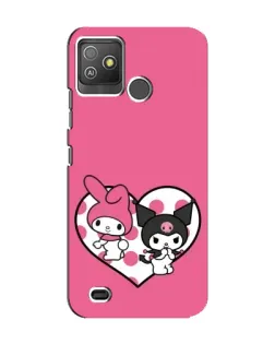 Чохол для TECNO Pop 5 GO з картинкою «Kuromi та My Melody»