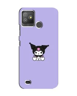 Чохол для TECNO Pop 5 GO з картинкою «Kuromi — фіолетовий мінімалізм»