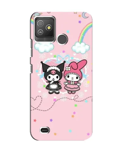 Чехол для TECNO Pop 5 GO с картинкой «My Melody и Kuromi» Чехол для TECNO Pop 5 GO с картинкой «My Melody и Kuromi»
