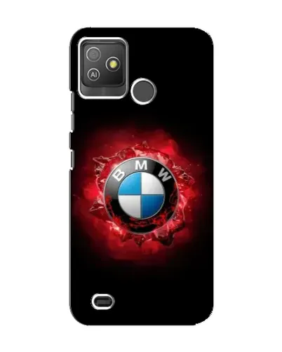 Чехол для TECNO Pop 5 GO с картинкой «Логотип BMW — вспышка»