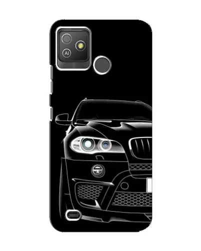 Чехол для TECNO Pop 5 GO с картинкой «Темный силуэт BMW»