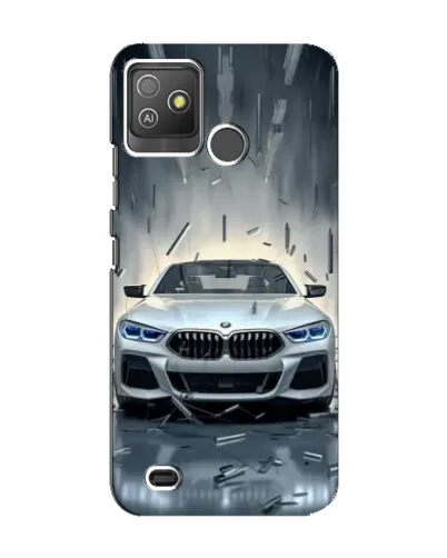 Чехол для TECNO Pop 5 GO с картинкой «BMW в свете фар»