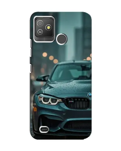 Чехол для TECNO Pop 5 GO с картинкой «BMW в огнях города»