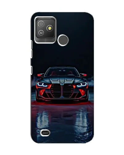 Чехол для TECNO Pop 5 GO с картинкой «BMW на мокрой дороге»