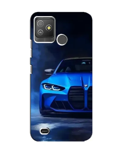 Чехол для TECNO Pop 5 GO с картинкой «Голубая BMW M4»