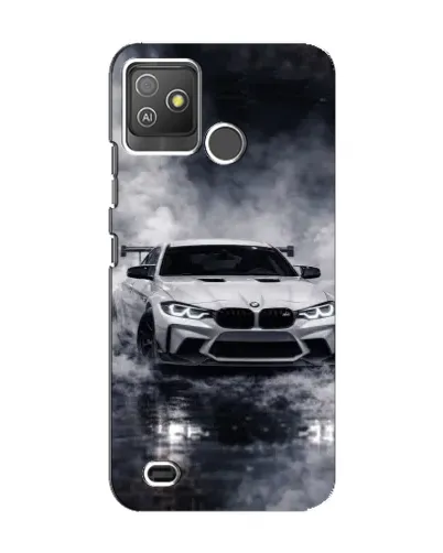 Чехол для TECNO Pop 5 GO с картинкой «BMW сквозь туман»