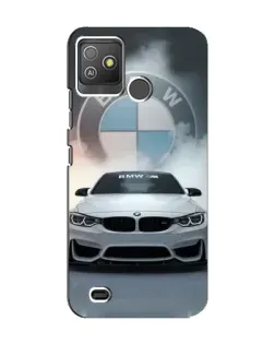 Чехол для TECNO Pop 5 GO с картинкой «BMW в белом дыму»