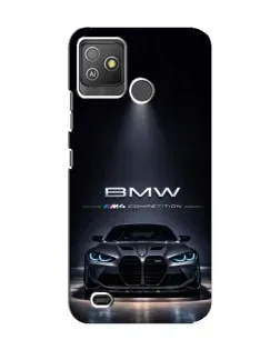 Чехол для TECNO Pop 5 GO с картинкой «BMW сквозь ночной город»