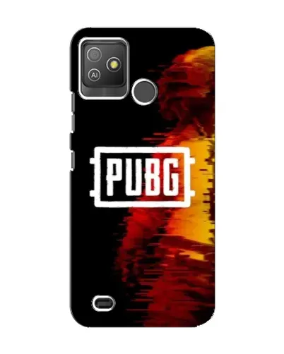 Чехол для TECNO Pop 5 GO с картинкой «Яркий логотип PUBG»