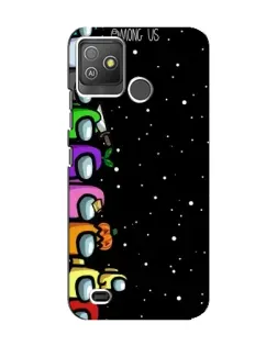 Чехол для TECNO Pop 5 GO с картинкой «Команда Among Us»