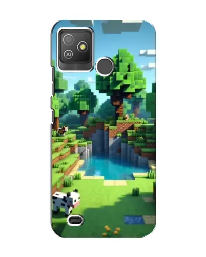 Чехол для TECNO Pop 5 GO с картинкой «Minecraft летний день»