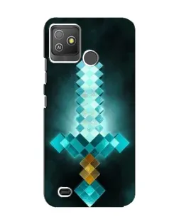 Чехол для TECNO Pop 5 GO с картинкой «Алмазный меч неон» Чехол для TECNO Pop 5 GO с картинкой «Алмазный меч неон»