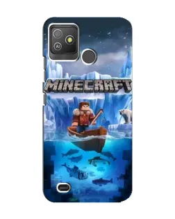 Чехол для TECNO Pop 5 GO с картинкой «Minecraft ледяной мир» Чехол для TECNO Pop 5 GO с картинкой «Minecraft ледяной мир»