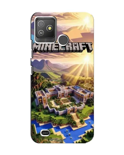 Чехол для TECNO Pop 5 GO с картинкой «Minecraft панорама»
