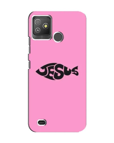 Чехол для TECNO Pop 5 GO с картинкой «Розовый символ Jesus» Чехол для TECNO Pop 5 GO с картинкой «Розовый символ Jesus»