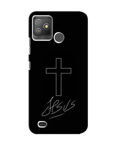 Чехол для TECNO Pop 5 GO с картинкой «Графический крест Jesus» Чехол для TECNO Pop 5 GO с картинкой «Графический крест Jesus»