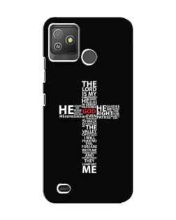 Чехол для TECNO Pop 5 GO с картинкой «Текстовый крест» Чехол для TECNO Pop 5 GO с картинкой «Текстовый крест»