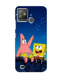 Чехол для TECNO Pop 5 GO с картинкой «Губка Боб и Патрик ночью» Чехол для TECNO Pop 5 GO с картинкой «Губка Боб и Патрик ночью»