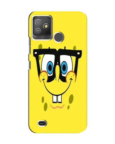 Чехол для TECNO Pop 5 GO с картинкой «Минималистичный Спанч Боб» Чехол для TECNO Pop 5 GO с картинкой «Минималистичный Спанч Боб»