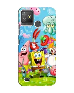 Чехол для TECNO Pop 5 GO с картинкой «Губка Боб и друзья»