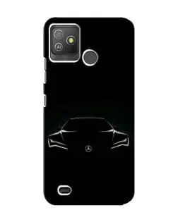 Чехол для TECNO Pop 5 GO с картинкой «Mercedes — силуэт авто»